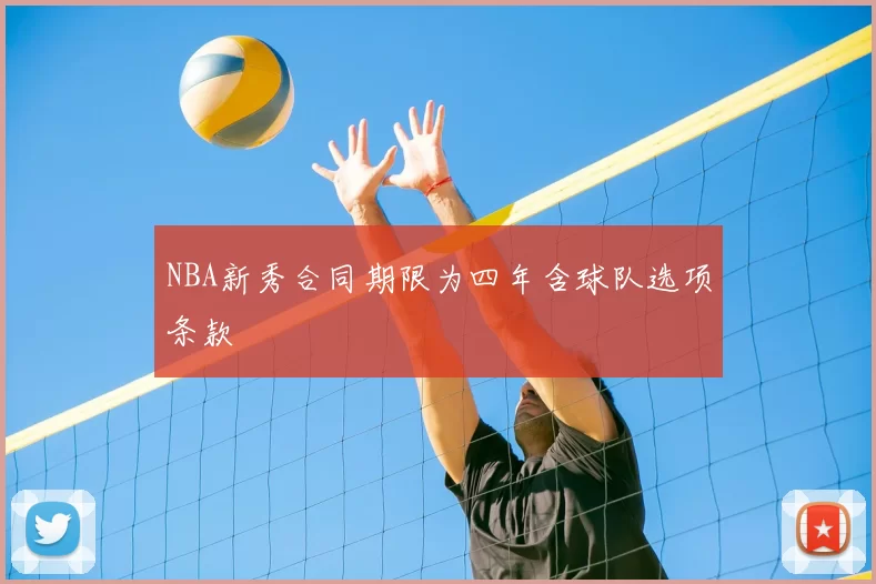 NBA新秀合同期限为四年含球队选项条款